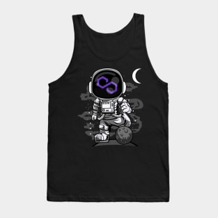 Astronaut Polygon Matic Coin To The Moon Crypto Token Cryptocurrency Wallet Birthday Gift For Men Women Kids Tank Top